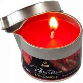 Массажная свеча - Vibratissimo Burning Red, 50 мл - 2