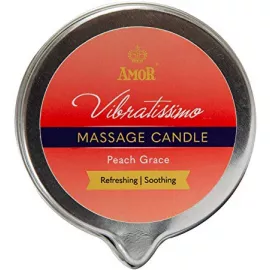 Массажная свеча - Vibratissimo Peach Grace, 50 мл - 2