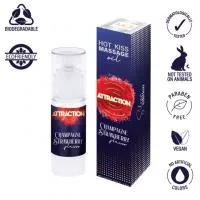 Массажное масло - MAI Attraction Massage Oil Champagne Strawberry, 50 мл (09.2026)
