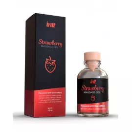 Гель для массажа - Intt Strawberry Massage Gel, 30 мл