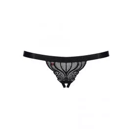 Стринги Obsessive 828-THC-1 otwarte (Черный, S/M) - 5