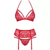 Комплект Obsessive 838-SEG-3 set (Червоний,  L/XL)
