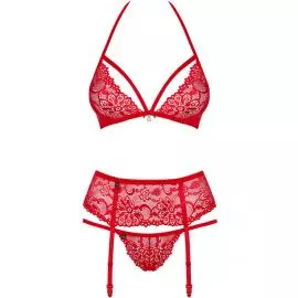Комплект Obsessive 838-SEG-3 set (Красный, S/M) - 3