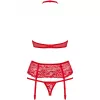 Комплект Obsessive 838-SEG-3 set (Червоний,  L/XL)