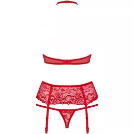 Комплект Obsessive 838-SEG-3 set (Красный, S/M) - 4