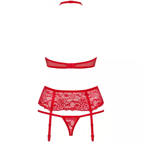 Комплект Obsessive 838-SEG-3 set (Червоний,  L/XL)