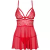 Комплект Obsessive 838-BAB-3 babydoll (Червоний, L/XL)