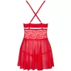 Комплект Obsessive 838-BAB-3 babydoll (Червоний, L/XL)