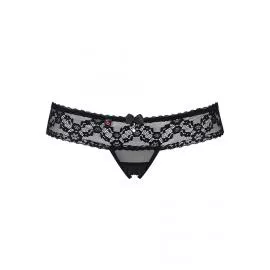 Стринги Obsessive 837-THC-1 otwarte (Черный, L/XL) - 5
