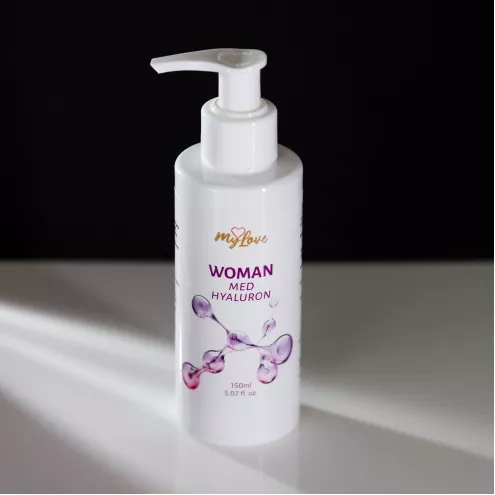 Інтимний зволожуючий гель-лубрикант для жінок - MyLove Woman Med Hyaluron, 150 мл