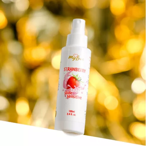 Интимный гель-лубрикант - MyLove Taste Slide Sensitive Strawberry, 100 мл
