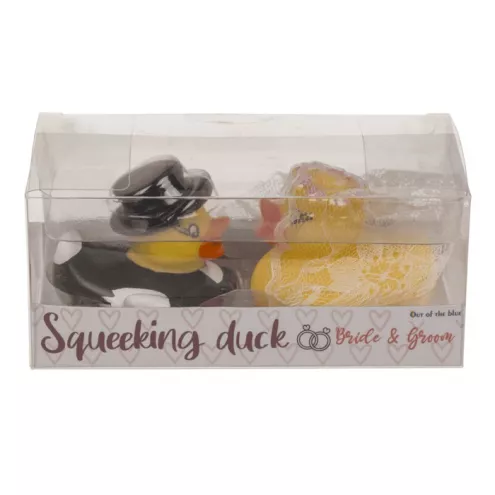 Игрушка утки, жених и невеста Squeaking ducks, Bride & Groom 6см