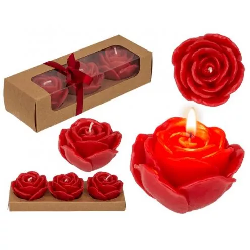 Набор свечей роза Red colored candle