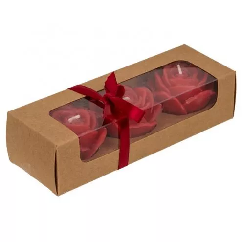 Набор свечей роза Red colored candle