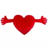 Мягкая игрушка сердце Red plush heart with arms 70 cm