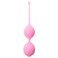 Вагинальные шарики Silicone Kegel Balls 36mm 90g Pink Boss Series