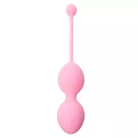 Вагинальные шарики Silicone Kegel Balls 36mm 165g Pink Boss Series