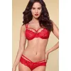 Комплект Obsessive 860-SET-3 set (Червоний, S/M)