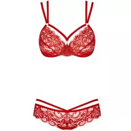 Комплект Obsessive 860-SET-3 set (Червоний, S/M) - 3