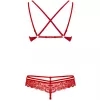 Комплект Obsessive 860-SET-3 set (Червоний, S/M)