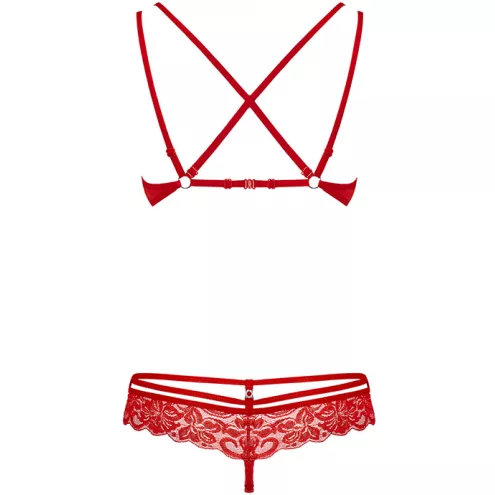 Комплект Obsessive 860-SET-3 set (Червоний, S/M)