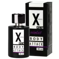 Чоловічі парфуми з феромонами Aurora X Phero Men Body Attack Violet, 50 мл