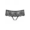 Трусики Obsessive Merossa otwarte (Черный, L/XL)