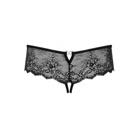 Трусики Obsessive Merossa otwarte (Черный, XXL) - 6
