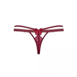 Стринги Obsessive Wonderia (Бордовой, L/XL) - 6
