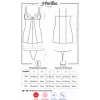 Комплект Obsessive Heartina chemise (Черный, L/XL)