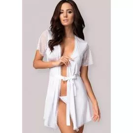 Комплект Obsessive Miamor robe (Белый, L/XL) - 1