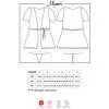 Комплект Obsessive Miamor robe (Білий, L/XL)