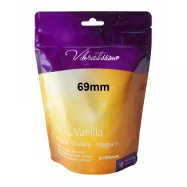 Презервативи - Vibratissimo XX... L Vanilla, 69 мм, 18 шт. - 4