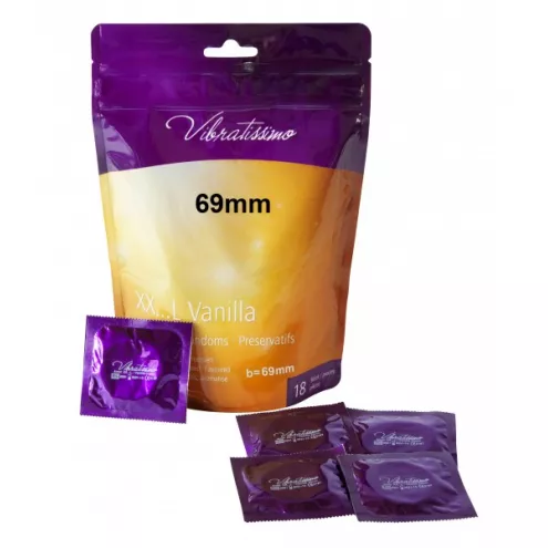 Презервативи - Vibratissimo XX... L Vanilla, 69 мм, 18 шт.