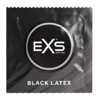 Презерватив - EXS Black Latex Condom, 1 шт.