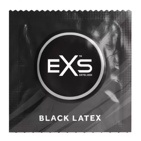 Презерватив - EXS Black Latex Condom, 1 шт.
