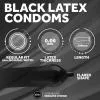 Презерватив - EXS Black Latex Condom, 1 шт.