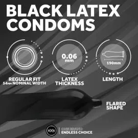 Презерватив - EXS Black Latex Condom, 1 шт. - 2