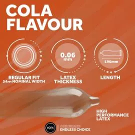 Презерватив - EXS Cola Flavour Condom, 1 шт. - 2
