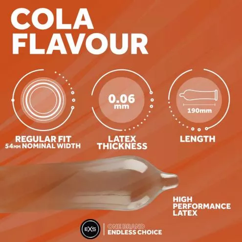 Презерватив - EXS Cola Flavour Condom, 1 шт.