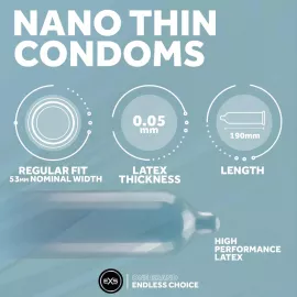 Презерватив EXS Nano Thin Condom, 1 шт. - 2
