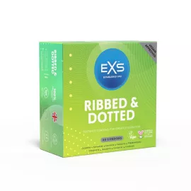 Презервативи - EXS Ribbed And Dotted, 48 шт. - 1
