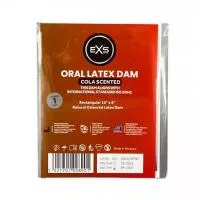 Латексная салфетка для орального секса - EXS Oral Latex Dam Cola Scented