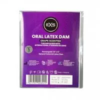 Латексная салфетка для орального секса - EXS Oral Latex Dam Grape Scented