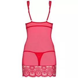 Комплект Obsessive 853-CHE-3 chemise (Красный, L/XL) - 4