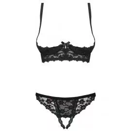 Комплект Obsessive Letica set otwarte (Черный, L/XL) - 4