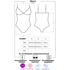 Костюм Obsessive Maid costume (Сине-белый, L/XL) - 5