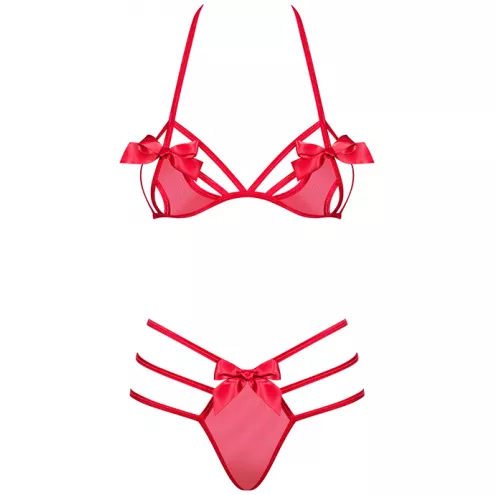 Комплект Obsessive Giftella set (Червоний, L/XL)