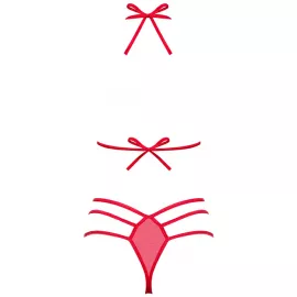 Комплект Obsessive Giftella set (Красный, L/XL) - 4