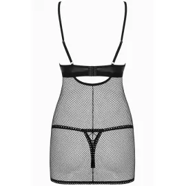 Комплект Obsessive Rebella chemise (Черный, S/M) - 3